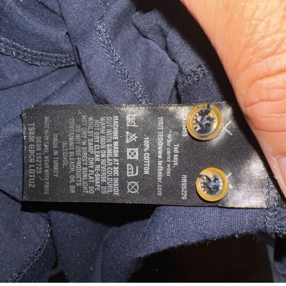 Ted Baker Mens Polo shirt Navy Blue size 4 - Picture 3 of 6